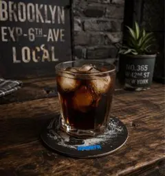 希少 未使用 ビンテージスレートコースター 6枚 工業系レトロ 男前インテリア