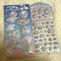 （正規品）シナモロール コットンパフィ シェイカーシール 2枚セット