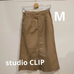 最終値下げ【studio CLIP】セミフレア　コーデュロイスカート　モカ　M