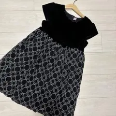 キッズ　フォーマルワンピース　ベロア