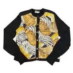 希少　サルヴァトーレフェラガモ　Ferragamo　カーディガン　アニマル柄　S