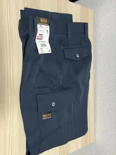 ワークボックス ツータックカーゴパンツ　サイズ76 ネイビー ワークパンツ