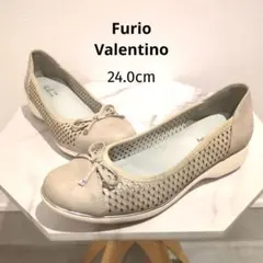 美品❤Furio Valentino フラットシューズ ベージュ 24.0EEE