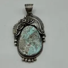 Navajo ナバホ族 H.Spencer刻印 ターコイズバングル - メルカリ