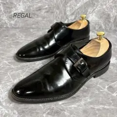 REGAL リーガル　モンクストラップ　ドレスシューズ　26 革靴　17BL 黒