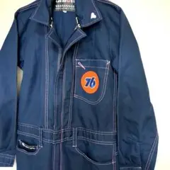 美品 UNION 76 ツナギ つなぎワイドプリント オーバーオール ユニオン