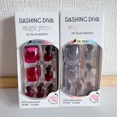 新品 DASHING DIVA Magic Press ペディ ネイルチップ ⑦