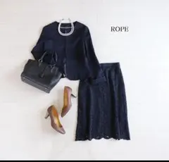 ROPE セットアップ レーススカートスーツ