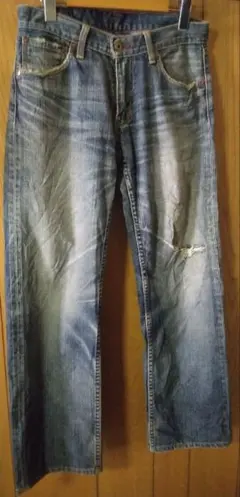 リーバイス503 Levis 日本製 ヒゲ 色落ち W29 デニム 青