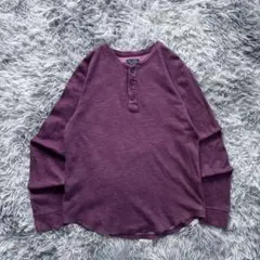 90s サーマルロンt ヘンリーネック　ヴィンテージ