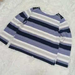 OFUON ストライプ 長袖　落ち着いた色