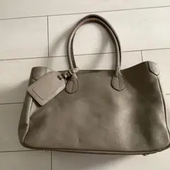 WEST END RULE 鎌倉シャツベージュ レザー トートバッグ タグ付き 