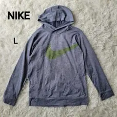 NIKE フード付き長袖カットソー L グレー