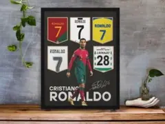 メルカリ市値下げ！クリスティアーノ・ロナウド アート ポスター A4 サイン入り