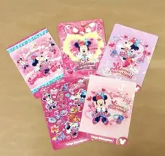 ディズニー パルパルーザ コレクションカード ミニーイラスト5枚