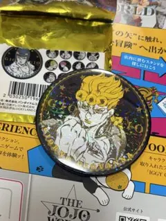JOJOWORLD 75mm ホログラム缶バッジコレクション　ジョルノ　５部