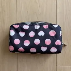 LeSportsac レスポートサック　ポーチ　ドット　ハート柄