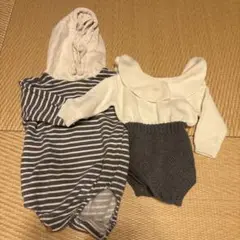 ロンパース・カバーオールセット（ストライプ）