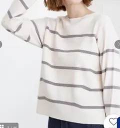 グローブ　grove Ｍサイズ美品　洗濯機で洗えるベーシックニット【毛玉軽減】