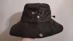 ブラック アウトドアハット 調整可能