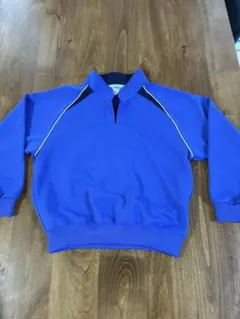 RED SWALLOW 体操服 130 青のニューラウンドネック長袖トレシャツ