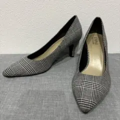 ESPERANZA エスペランサ パンプス グレンチェック 24cm 日本製