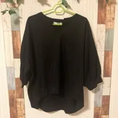 クロップドTシャツ 黒 Lサイズ シンプル クール 半袖