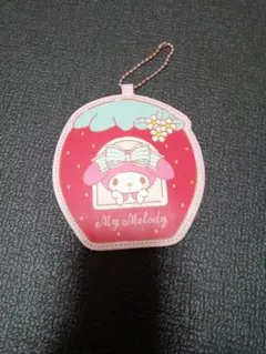 マイメロディ　いちご型パスケース