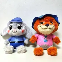 ズートピア2 fukufuku BIG ぬいぐるみ 2種セット ニック ジュディ