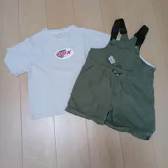 ラウレア Tシャツ オーバーオール ２点セット