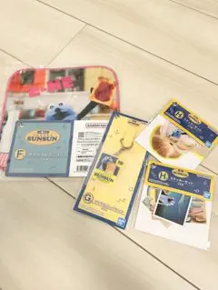 パペットスンスン一番くじアクリルコレクション＆F賞タオルH賞ステッカー×2セット