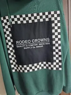 RODEO CROWNS グリーン ジップアップパーカー 美品！