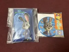 【全新未使用】動物方城市2 茱蒂 多功能收納夾 & 圓形鏡子 套組