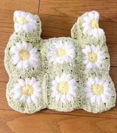 花柄かぎ針編みハンドバッグ