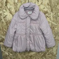 組曲　キルティングピンクコート フリル付き