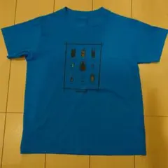 150サイズ☆mont-bell 昆虫プリント Tシャツ 青