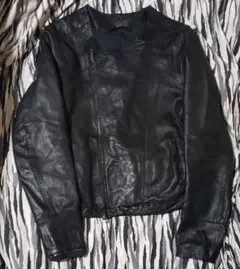 Edition エディション　ラムレザー　ライダースジャケット　　ノーカラー