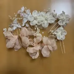 ヘアアクセサリー セット 花 パール