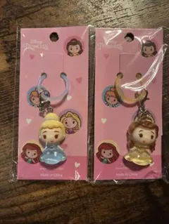 ディズニー プリンセス めじるしアクセサリー ミニチャーム 2種セット