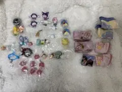 サンリオ、タコピーめじるしアクセサリー、モンチッチポーチ、食玩まとめ売り