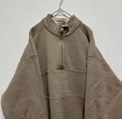 USA古着 コロンビア columbia ハーフジップ スウェット ベージュ