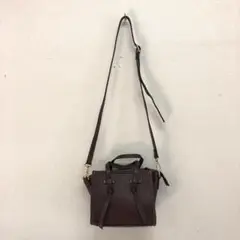 マルコビアンチーニ レザー スクエアミニトート ハンドバッグ 2Way