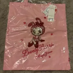 メゾピアノ ポップアップ popup 新宿 ベリエちゃん トートバッグ 黒　刺繍 メゾ ピアノ ジュニアのキャラクター「ベリエちゃん」がダークな世界観
