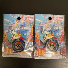 ポケモンセンター フクオカ ロゴピンズ 2点