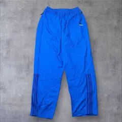 adidas 90s ナイロンパンツ　青 Y2K