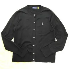 POLO RALPH LAUREN PIMA COTTON 紺 カーディガンXL