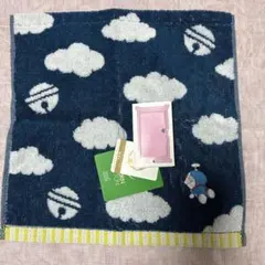 ドラえもん ミニタオル ハンカチ 雲と鈴柄