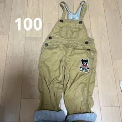 DOUBLE.B オーバーオール 100cm ベージュ