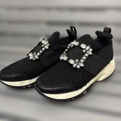 ビジュー付きスリッポン24.5 39