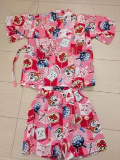 アンパンマン柄甚平 90cm 赤